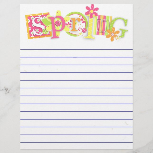 Papier Printemps (Devant)
