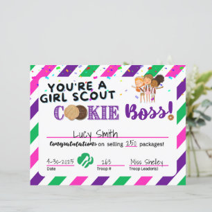 Papier Prix Boss Cooke de vente de scouts