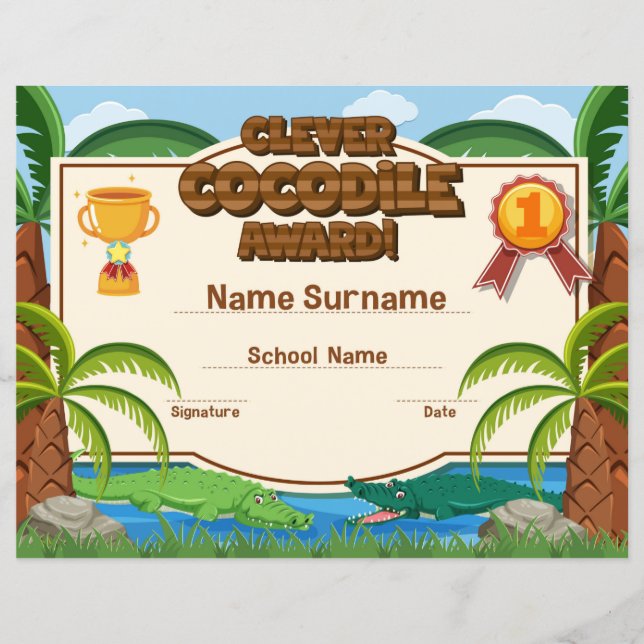 Papier Prix Clever Crocodile (Devant)