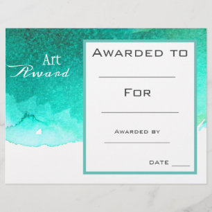 Papier Prix d'art de classe peinture éclaboussure d'aquar