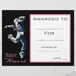 Papier Prix de danse fille danseuse hip hop
