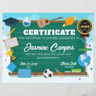 Papier Prix du certificat pour enfants de l'école primair