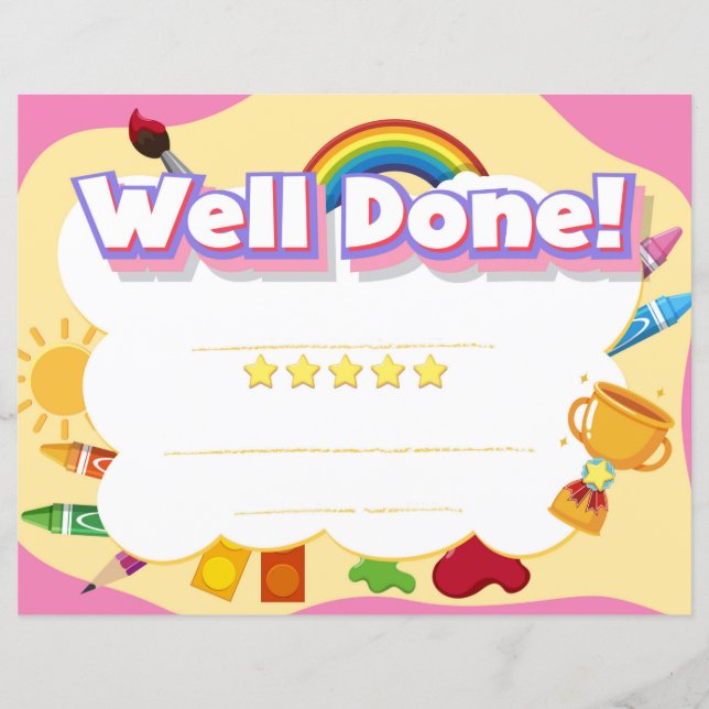 Papier Prix Well-Done (Devant)