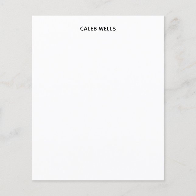 Papier Profession simple blanc attrayant (Devant)