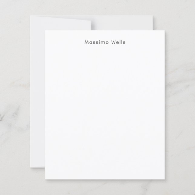 Papier Professionnel Simple Blanc Attrayant (Devant)