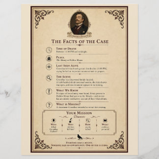 Papier Profil de la victime et faits de l'affaire de myst