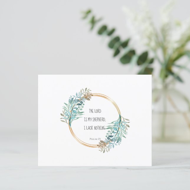 Papier Psaume 23 L'Éternel est mon berger, Écriture (Debout devant)