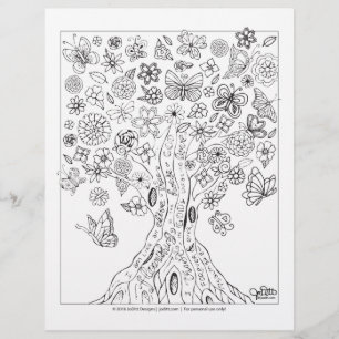 Papier Psaumes Bible Verse Fleurs Papillon Coloration Pag