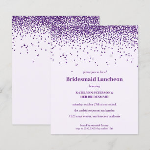 Papier Purple Confetti Mariage de déjeuner
