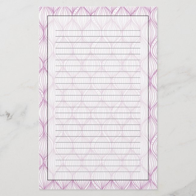 Papier Purple ogee stripes pattern (Devant)