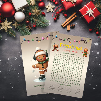 Papier Puzzle de mots cachés de Friendsmas