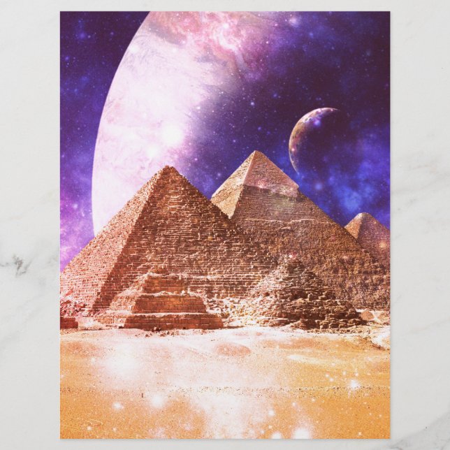 Papier Pyramides spatiales (Devant)