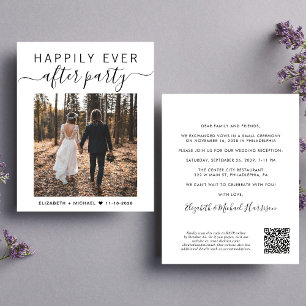 Papier QR Code Photo Mariage Réception Invitation