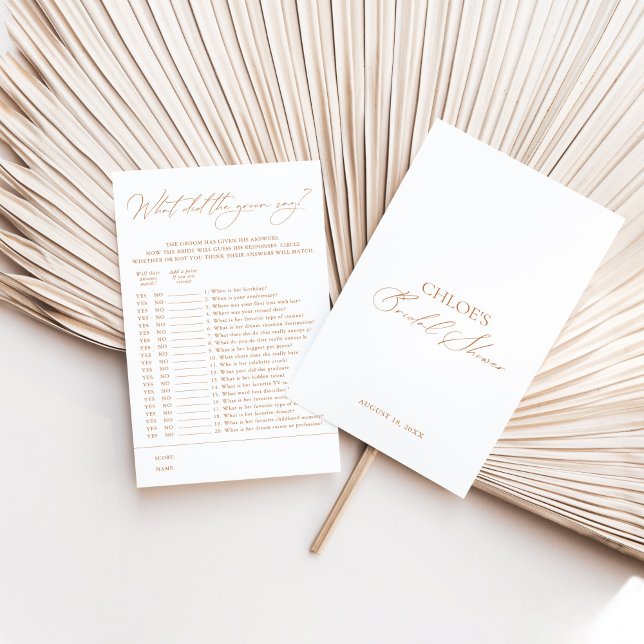 Papier Qu'A Dit Le Groom ? Jeux de Fête des mariées (Créateur téléchargé)