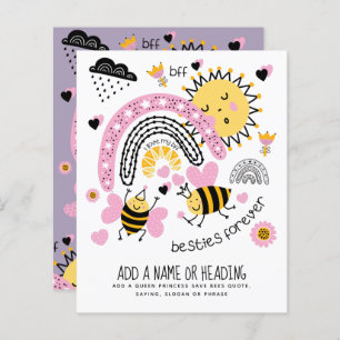 Papier Queen Bees Best Friends Forever Cute