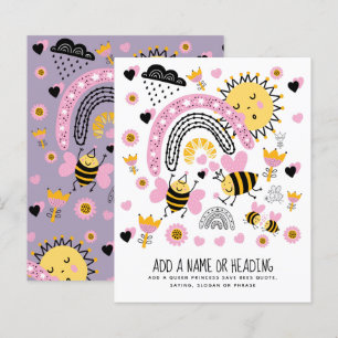 Papier Queen BEES Cute BFF, Baby Girl, Girly Toxits Rose