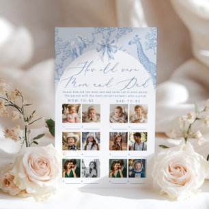 Papier Quel âge avaient maman et papa Toile Baby shower j