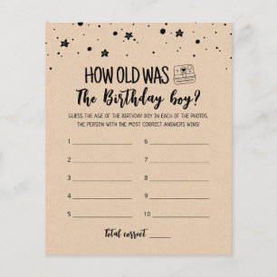 Papier Quel âge avait Birthday boy Birthday Party