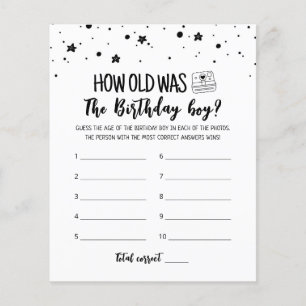 Papier Quel âge avait Birthday boy Birthday Party