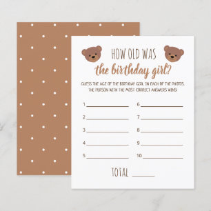 Papier Quel âge avait la fille d'anniversaire jeu de phot