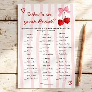 Papier Quel est le contenu de votre jeu de Baby Shower Ma