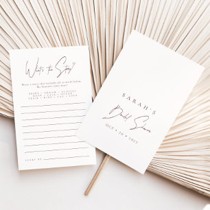 Papier Quel est le jeu de Fête des mariées minimal de l'h