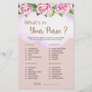 Papier Qu'est-ce que votre sac à main Teddy Bear Girl Bab