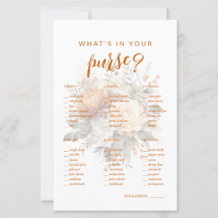 Papier Qu'est-ce qu'il y a dans votre sac ? Jeu de Baby S