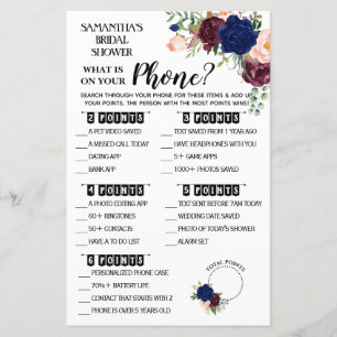 Papier Qu'est-ce qu'il y a sur votre Phone douche anglais