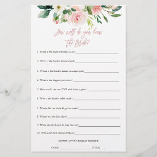 Papier Qui Connaît La Mariée Le Meilleur Jeu De Fête des