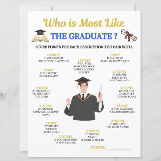 Papier Qui est le plus comme le jeu du diplômé