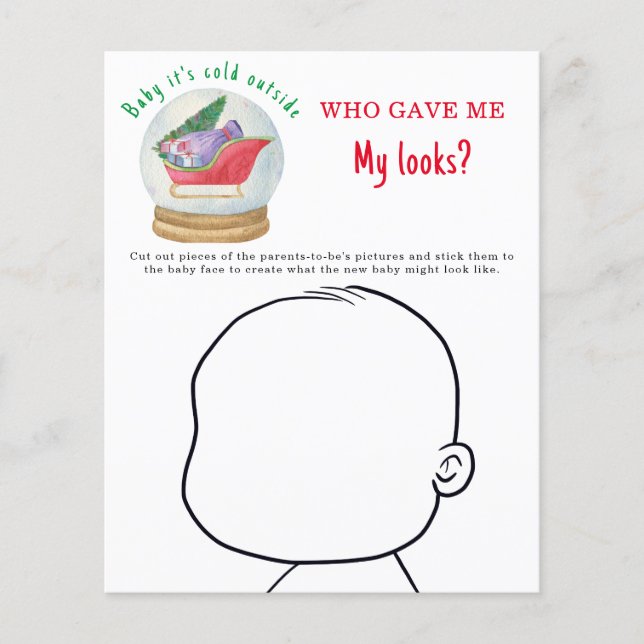 Papier Qui m'a donné mes regards ? - Chaudron Père Noël (Devant)