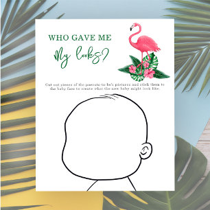 Papier Qui m'a donné mes regards ? - Flamant rose rose