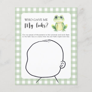 Papier Qui m'a donné mon apparence Jeu de baby shower gre