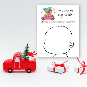 Papier Qui m'a donné mon look baby shower jeu