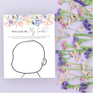 Papier Qui m'a donné mon look baby shower jeu