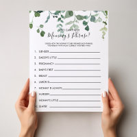 Qui peut terminer le jeu de Baby shower Phrase de 