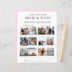 Papier Quinn How Old Are Mom and Dad Jeu photo