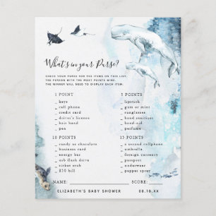 Papier Qu'y a-t-il dans votre sac   Jeu Baby shower