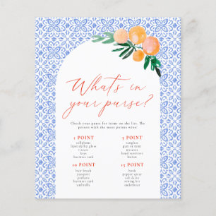 Papier Qu'y a-t-il dans votre sac Jeu de Baby Shower Spri