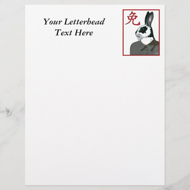 Papier Rabbit de fête (Devant)