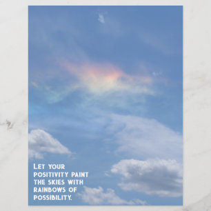 Papier Rainbow Cloud of Possibilités Scrapbook Paper