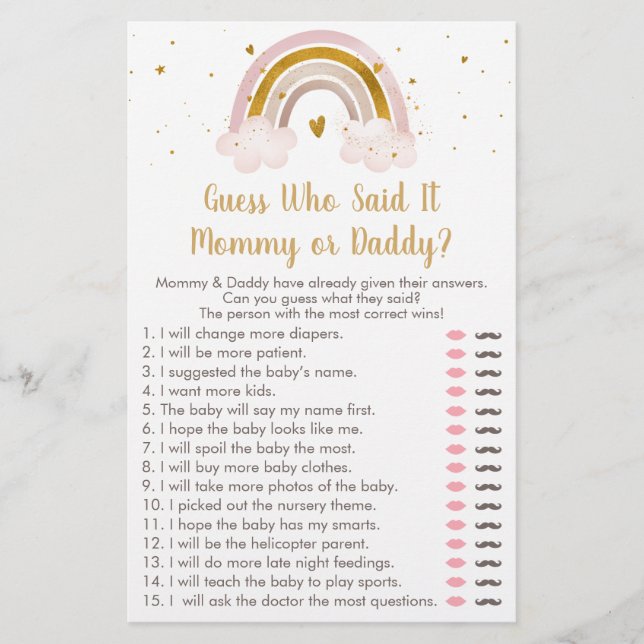 Papier Rainbow Neutral Gold Devine Qui A Dit Qu'Il Jouait (Devant)