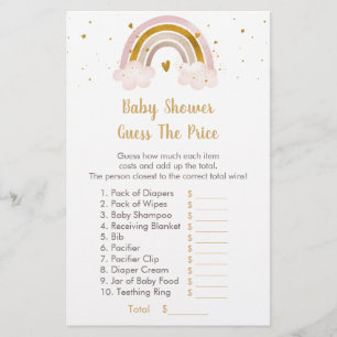 Papier Rainbow Neutral Gold Pastel Devinez Le Jeu De Prix