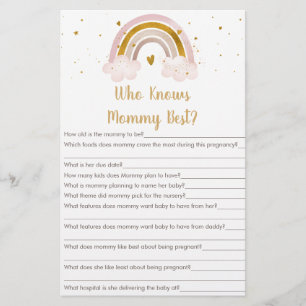 Papier Rainbow Neutral Gold qui connaît maman meilleur je