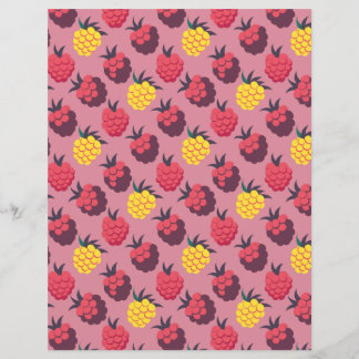 Papier Raspberry and stripes double-sided scrapbook paper