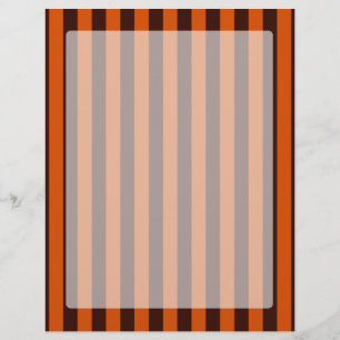 Papier Rayures orange style rétro Personnalisez ceci !