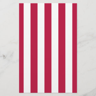 Papier Rayures rouges et blanches