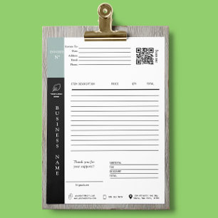 Papier Réception de vente de facture de service Petite en