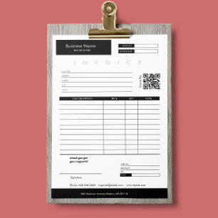 Papier Réception de vente de facture minimale Petite entr